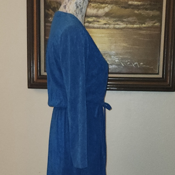 Vintage Blue Long-Sleeve Dress by Trolley Car - Picture 8 of 16